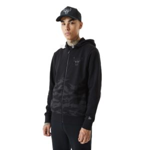 New Era Chicago Bulls Reflective Camo Zip Hoodie