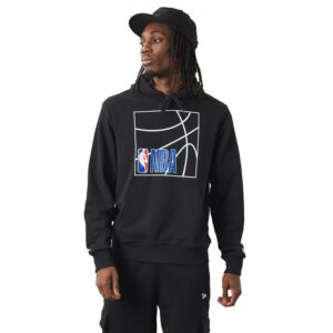 New Era Sudadera NBA Logo Court Graphic Negro