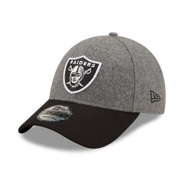 New Era Casquette 9FORTY Gris Las Vegas Raiders Melton Crown